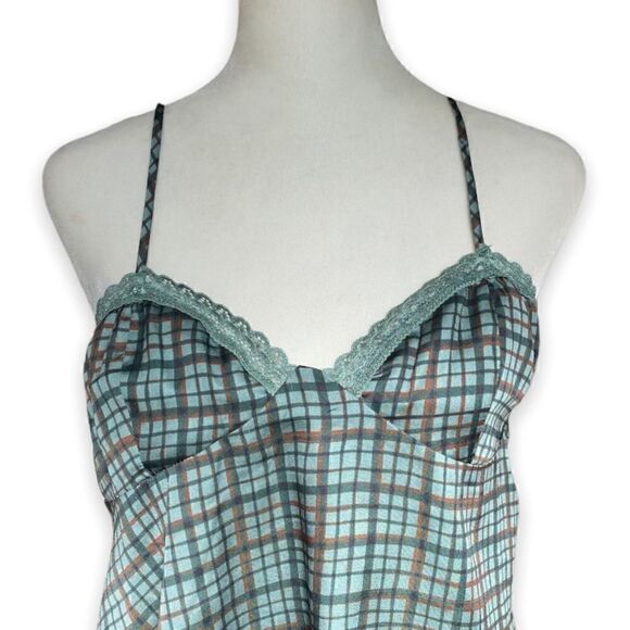 New FREE People With Confidence Checked Camisole | Forest Combo | Small - Picture 4 of 13